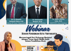 Dewan Pendidikan Kota Yogyakarta Gelar Webinar Hari Keluarga Nasional 2026: “Ayah Wajib Hadir dalam Pendidikan Anak”WEBINAR HARI KELUARGA NASIONAL 2026